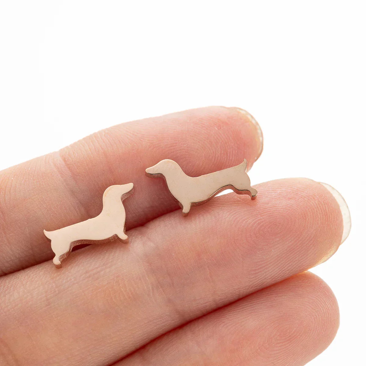 Dachshund-korvakorut – Minimalistiset metallikorvakorut