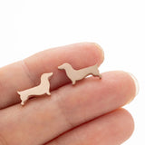 Dachshund-korvakorut – Minimalistiset metallikorvakorut