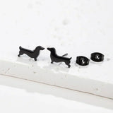 Dachshund-korvakorut – Minimalistiset metallikorvakorut