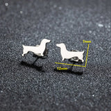 Dachshund-korvakorut – Minimalistiset metallikorvakorut