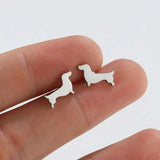 Dachshund-korvakorut – Minimalistiset metallikorvakorut